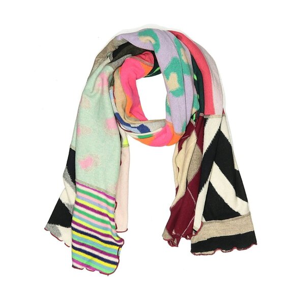 Brodie Cashmere Accessories - Brodie Cashmere XL women's patchwork scarf 34" x 78" 100% cashmere